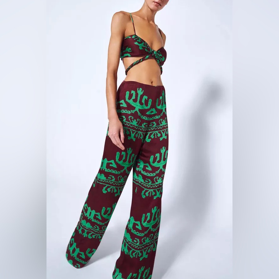 Alexis Swaro Top Leonarda & Pants In Selva Set
